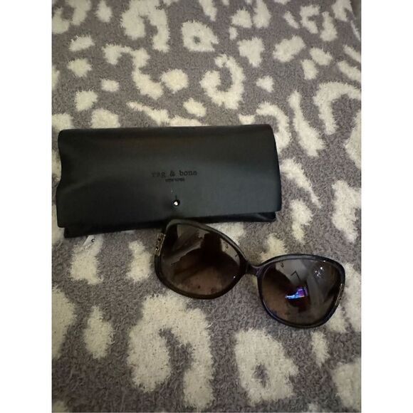 Tory burch Eleanor oversized square sunglasses ty7022 tan black gold main image 9